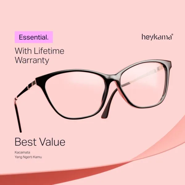 heykama - Frame Kacamata Nalla - Feline Collection ( Kacamata Cat Eye )