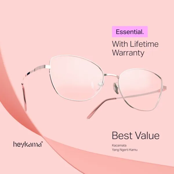 heykama - Frame Kacamata Geumi - Feline Collection ( Kacamata Cat Eye )