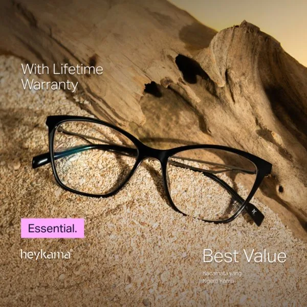heykama - Frame Kacamata Falia - Serene Collection ( Kacamata Cat Eye )