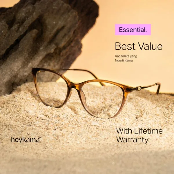 heykama - Frame Kacamata Sana - Serene Collection ( Kacamata Cat Eye )
